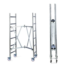 vendita online Trabattello roller s altezza 1,96 metri svelt con barre stabilizzatrici Trabattelli in alluminio Svelt Spa